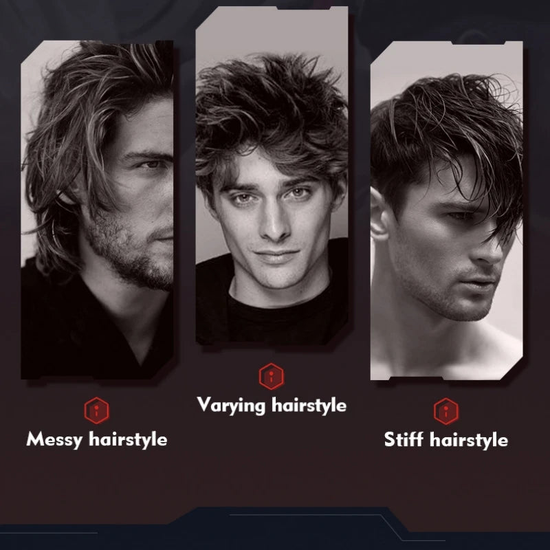 100g Men's Retro Hair Wax for Strong Styling and Natural Volume, Rich in Ginseng Root Extract, Keratin and Other Ingredients, with a Fresh Texture That Is Not Sticky, Easy to Clean, and Can Be Applied Gently to the Hair to Pr