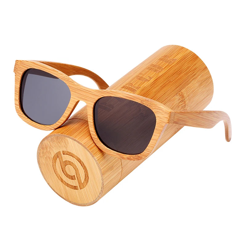 Bamboo Sunglasses Men Women Imitation Wood Sun Glasses Square Brand Designer Sun Glasses For Women Unisex