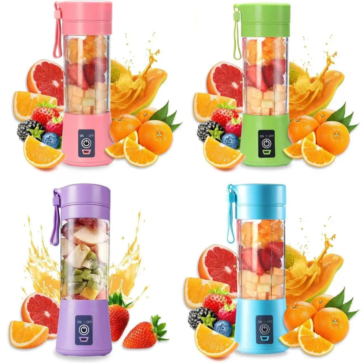 Portable Mini Electric Juicer USB Charging Fruit Orange Lemon Blender Smoothie Milkshake Maker Kitchen Automatic Fresh Squeezer