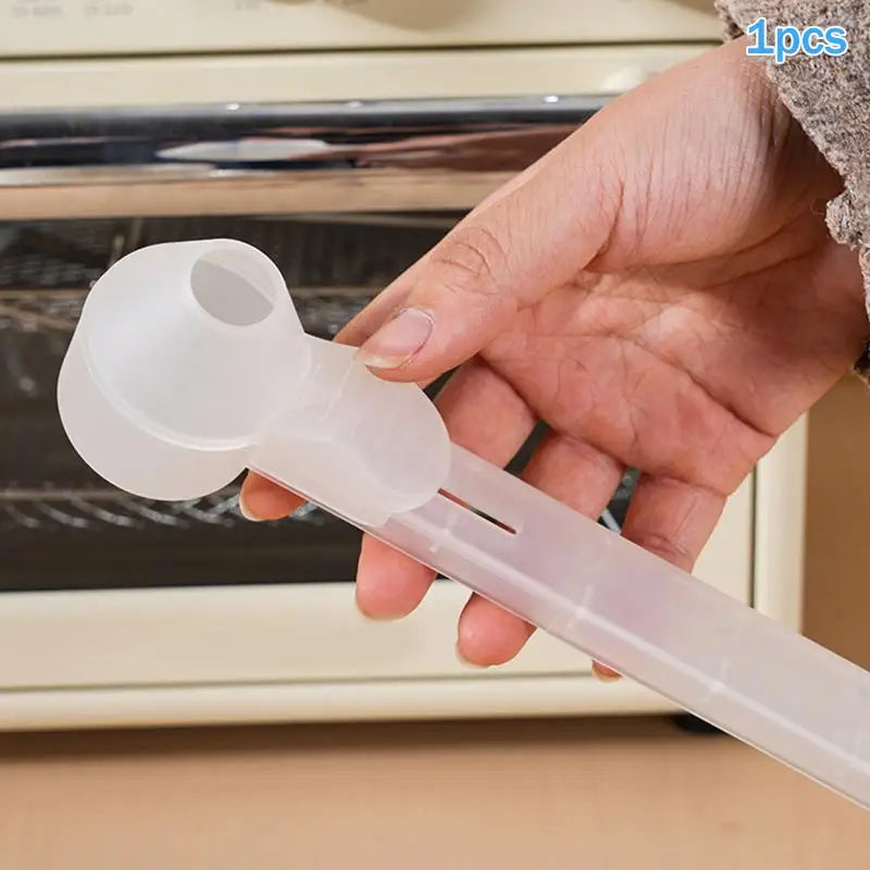 ✔Spill-Proof Protein Powder Sliding Spoon Reusable With Longer Handle Coffee Scoop Measuring Spoon Funnel Kitchen Gadgets