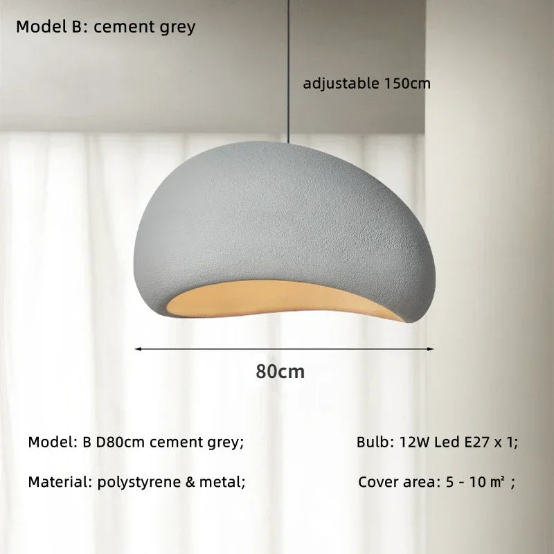 Minimalism Wabi Sabi LED Pendant Lamps For Living Dining Room Restaurant Loft Decor Hanging Chandelier Art Suspension Luminaire