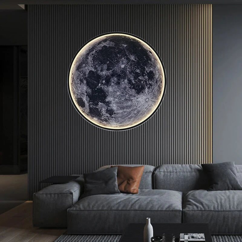 Interior Wall Light Creativity Lunar Surface Wall Lamp Intelligent Remote Control Dimming Home Decorations Bedroom Corridor Amp