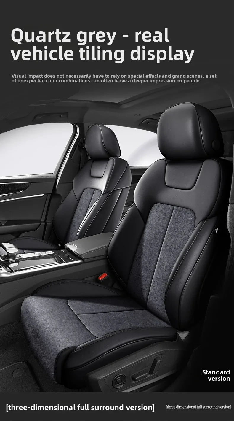 Custom Fit Full Luxury Car Seat Cover Car SUV Full Seat Set Perforated Genuine Leather for Various Models Contact Seller JJ208