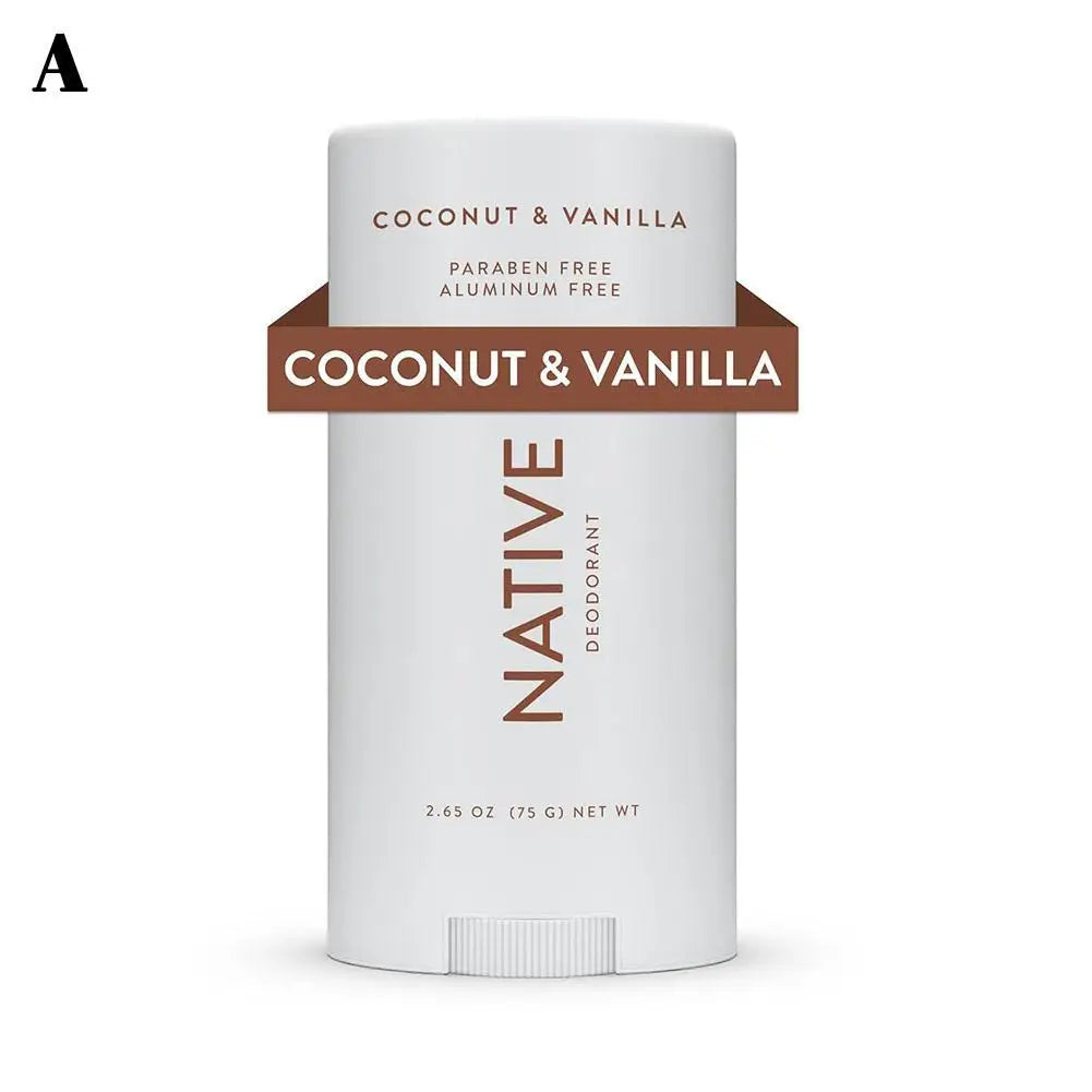 75g NATIVE Original Coconut Vanilla Deodorant Eucalyptus Mint Lavender Rose Sensitive Healthy Body Antiperspirant Cream Stick
