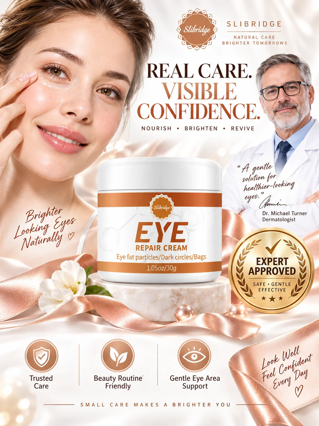Eye Serum Set Promotes Firming Reduces Eye Bags Lightens Dark Circles Smoothes Fine Lines Care for Men Women