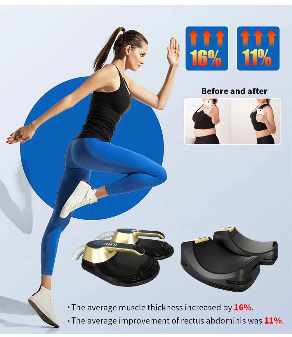 EMS Body Sculpt Machine RF Sculpting Weight Loss Burning Fat Slimming Muscle Equipment Stimulation 6500W  MYOslim