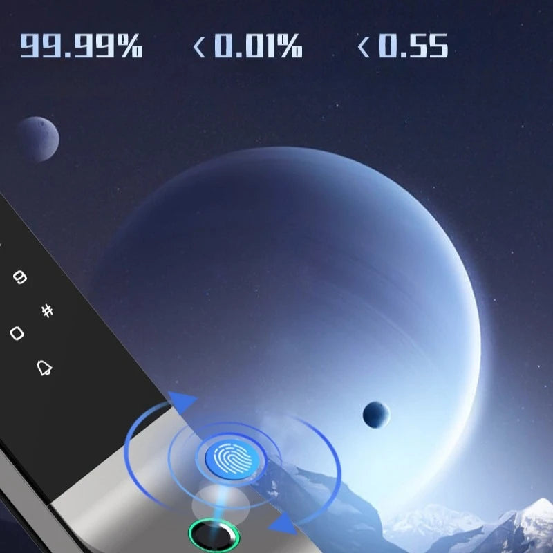 Fully Automatic Tuya Smart Password Door Lock Palm Vein 3D Facial Recognition Electronic Lock Home Fingerprint IC Card Lock