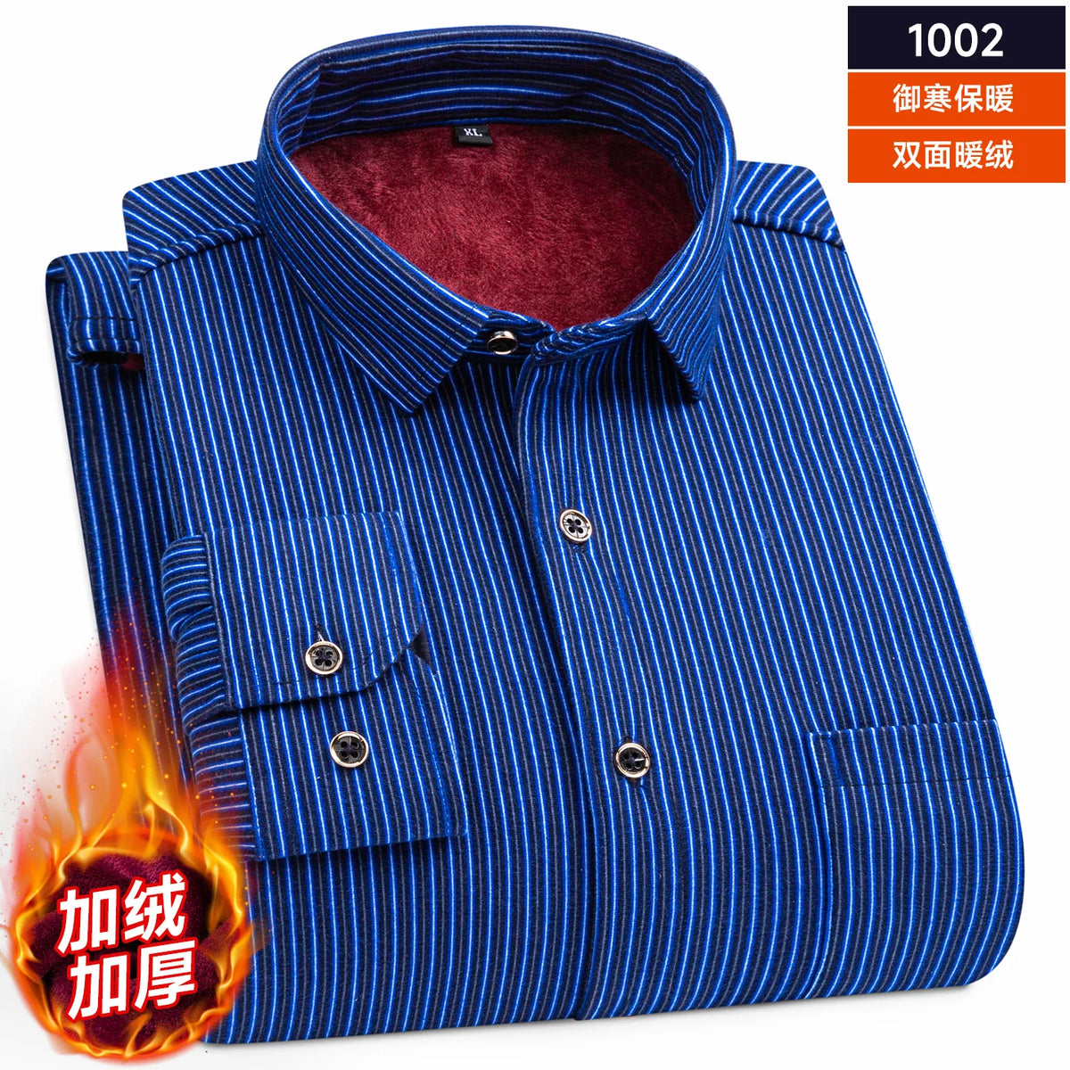 2025 Men's Autumn Winter Warm Long Sleeve Casual Plaid Shirts Thickern Fleece Check Shirts for Men Plus Size Male Office Clothes