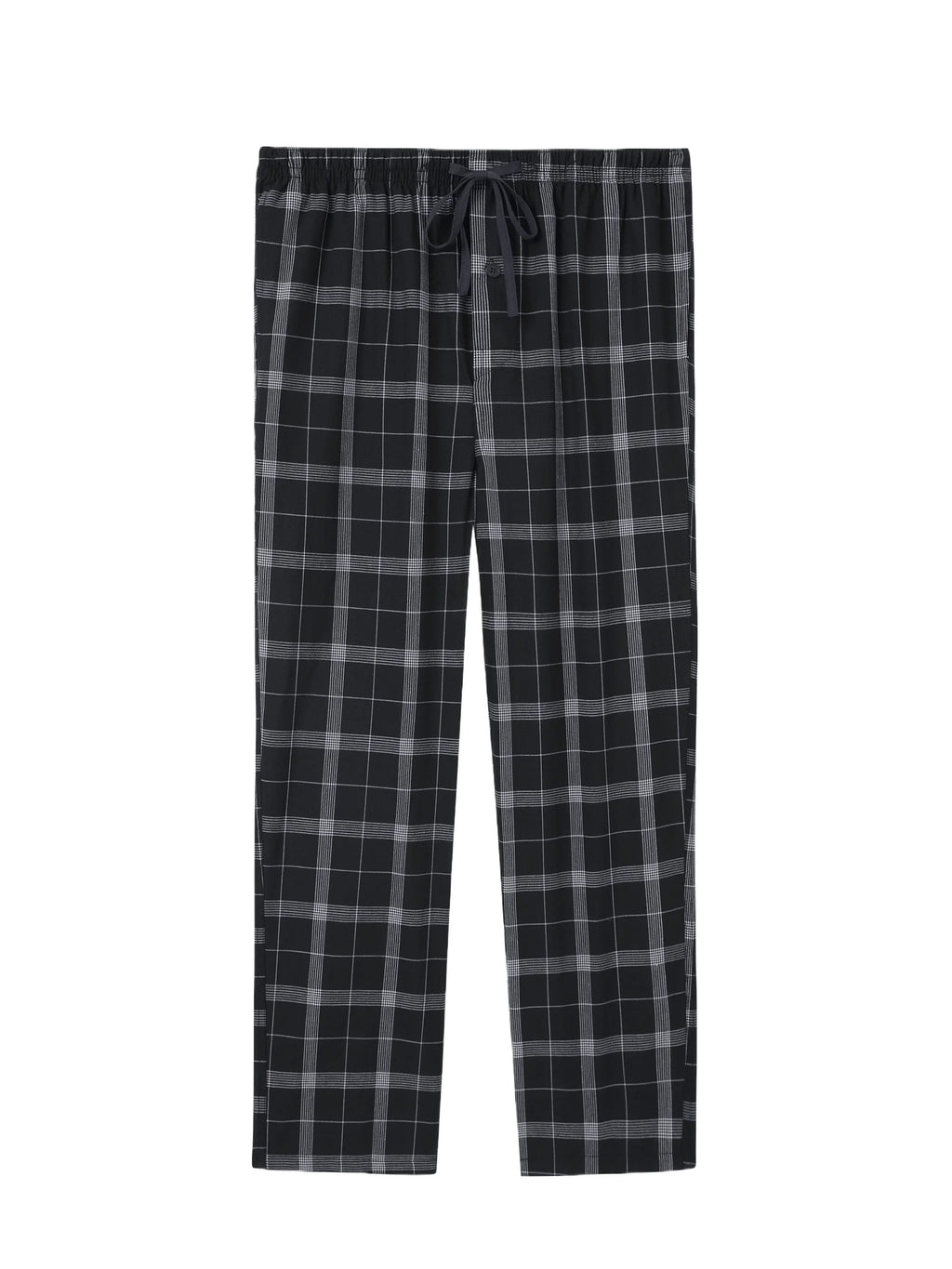 Men's Pajama Pants Autumn New Checked Cotton Thin Soft Comfortable Elastic Waistband with Pockets Home Lounge Pants