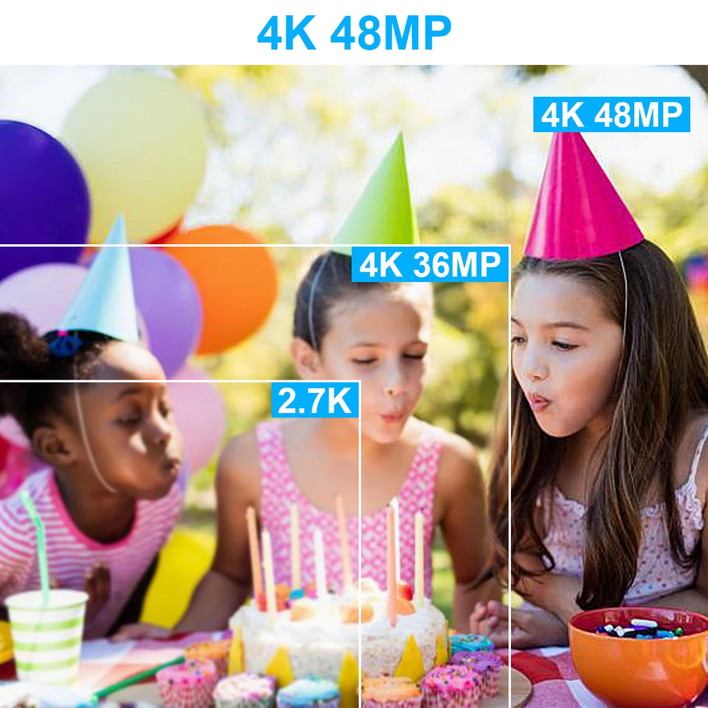 Full 4K Camcorder 18X 48MP Digital Camera Livestream Webcam UHD Vlog Video Recorder Wide Angel Macro Lens Photography Cameras