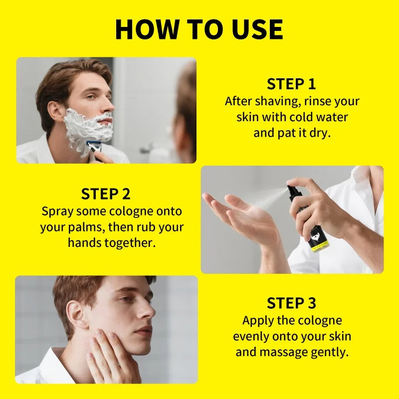 After Shave Spray After-Shave Fragrance Mist for Men Gentle Beard Cleansing Aftershave Cologne  Nourishing Refreshing Essence
