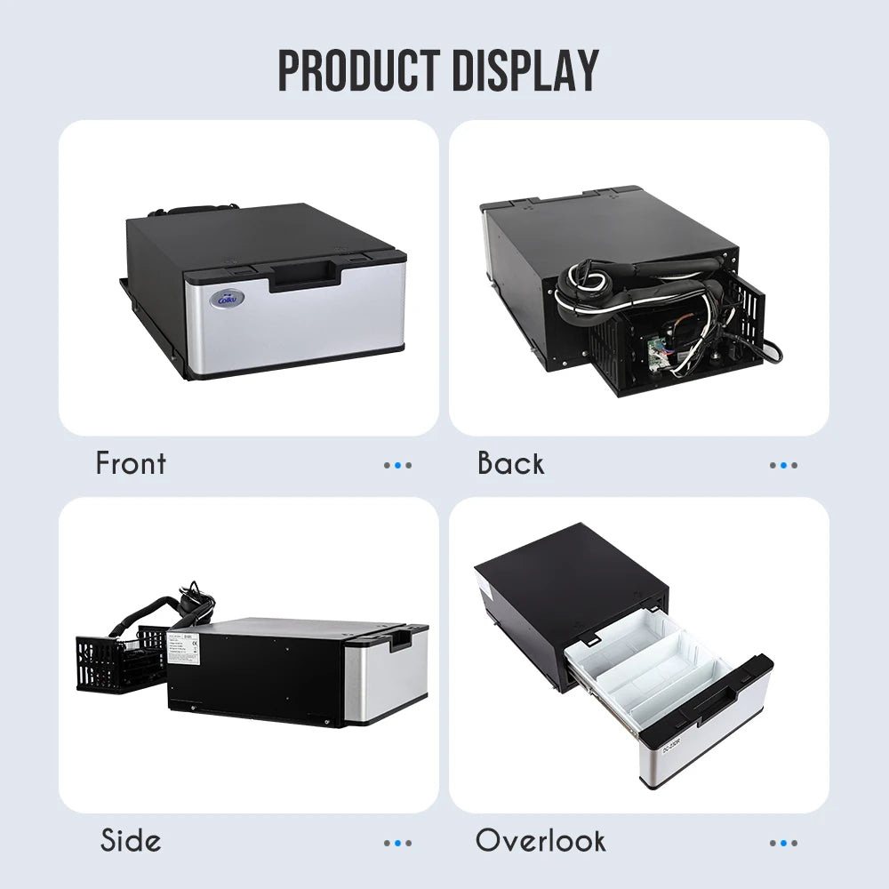 DC-23DR Drawer Truck Fridge 12V Caravan Freezer Built In Refrigerator For Faw Jiefang J7