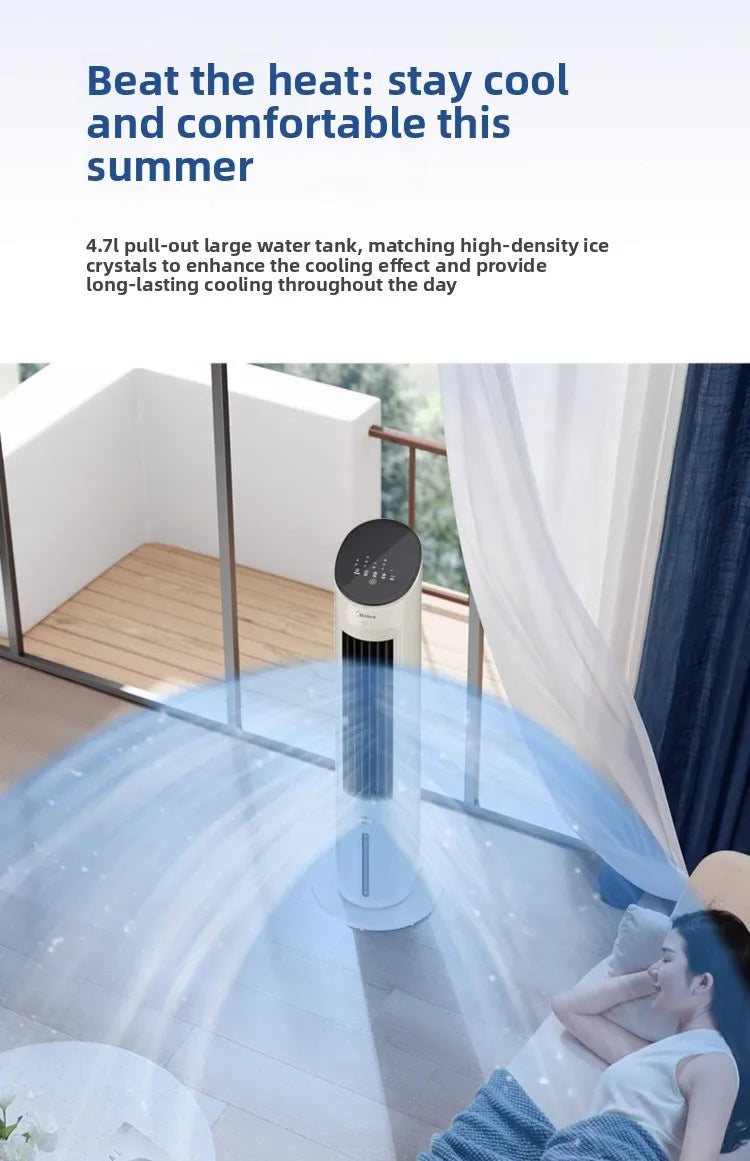 220V Midea Cooling Fan Portable Air Conditioner New Water Cooling System for Home Bedroom Office LYH