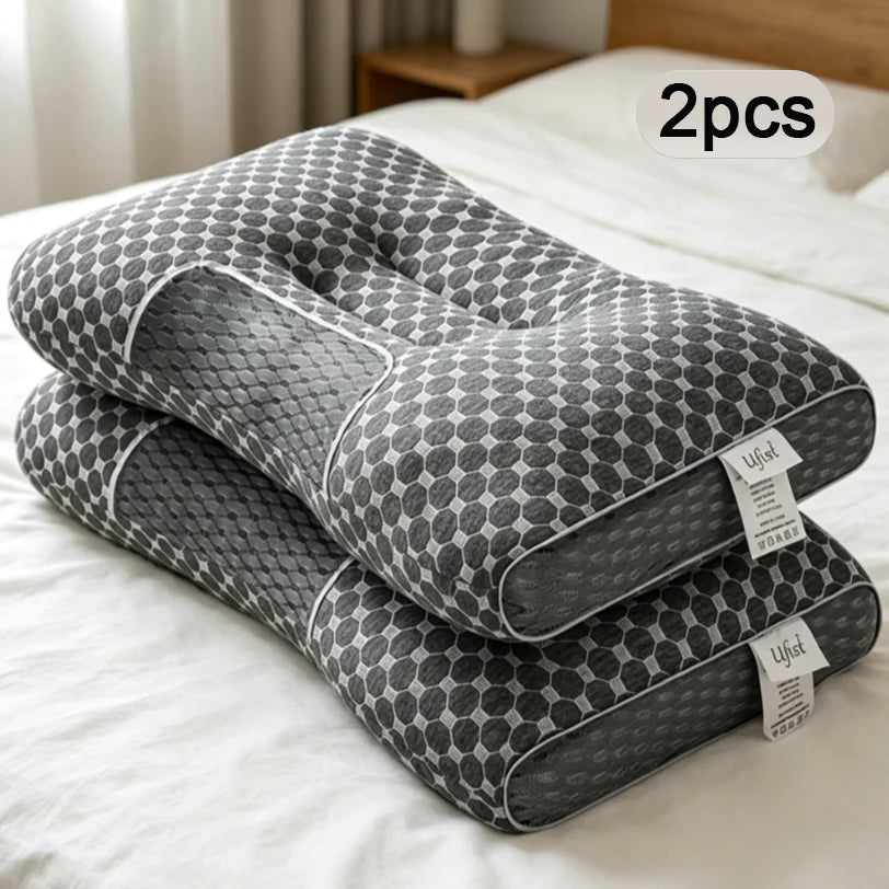 Buy One Get One Free! Couples' Soft Braided Neck Pillow, Ergonomically Adjustable Design, Full and Comfortable Pillow Core, Detachable Pillowcase for Cleaning, Neck Protection and Sleep Aid, Improving Sleep Quality.