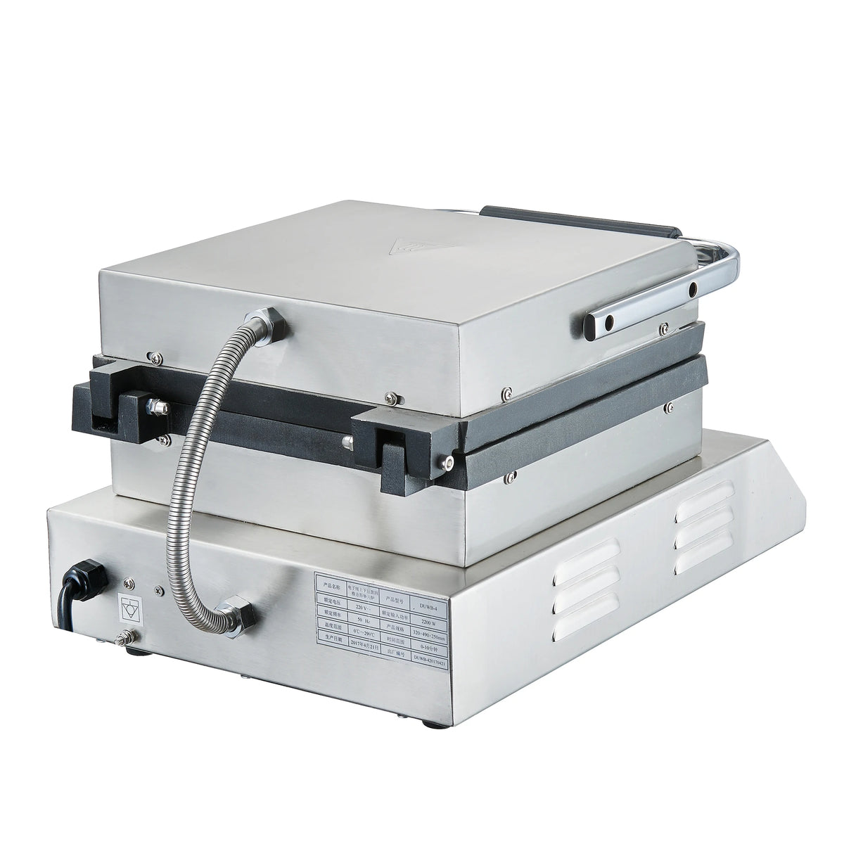 Croffle Maker Commercial Honeycomb Shape Waffle Making Machine Electric 4 Slice Square Waffle Maker