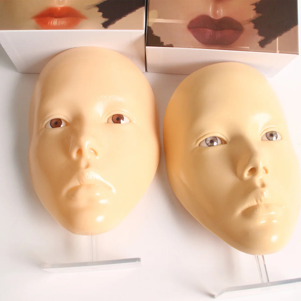 Makeup Full Face Practice Model 5D Silicone Bionic Skin Mannequin Eye eyebrow Eyelash Eyeshadow for beginner Makeup