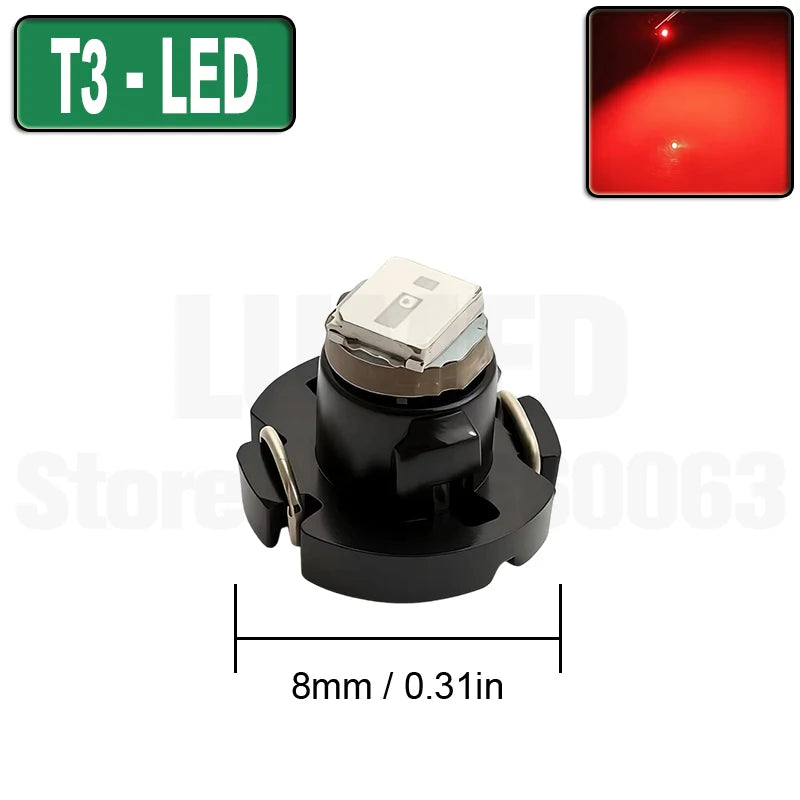 10pcs T3 T4.2 T4.7 T5 LED Car light Bulb Luces LED Para 1 LEDs 2835 5050 SMD Auto Interior Side light