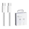 PD 60W Dual USB-C Fast Charging Braided Cable For iPhone 15 16 17Pro Max 15  Plus Type C to Type C Quick Charger Cable With Box