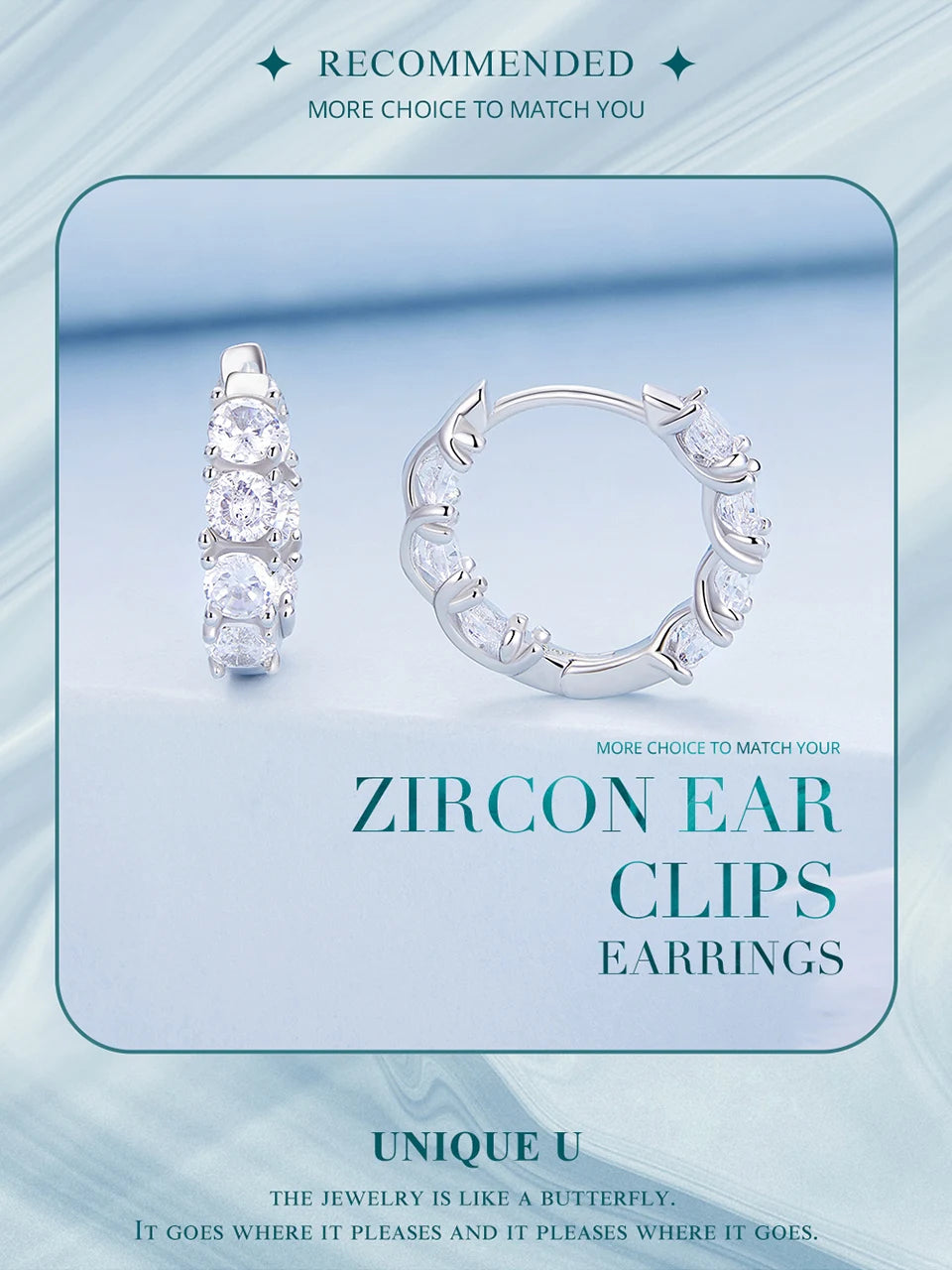 WOSTU Real 925 Sterling Silver Full of Zircon Circel Hoop Earrings For Women S925 Wedding Round Crystal Pendientes Jewelry Gift