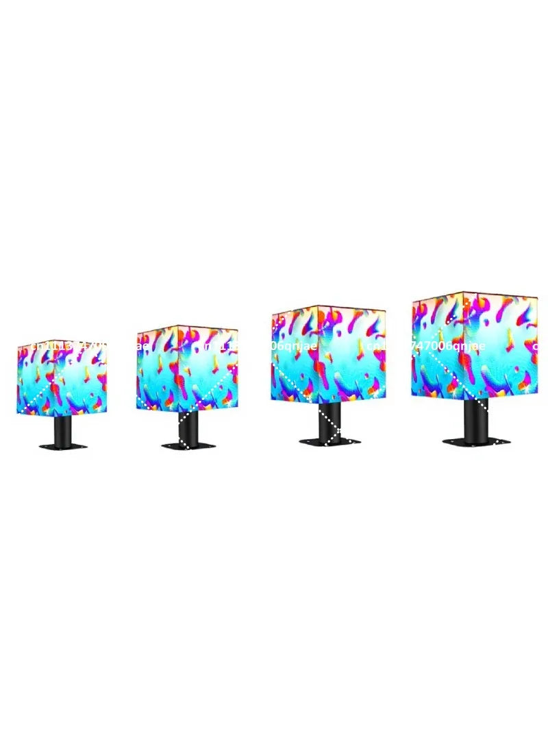P3mm 5-Sided LED Cube Screen Full Color Video Display High Brightness Digital Signage for Advertising