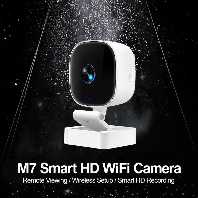 Mini Compact HD Wireless Surveillance Camera Mobile Remote Real-time View Indoor Safety Monitor Built-in Night Vision Motion