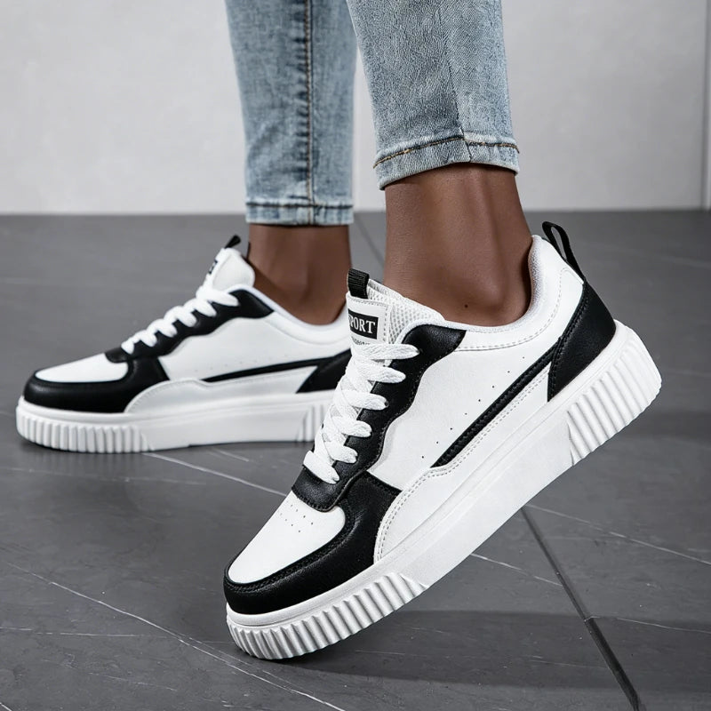 Men's Casual Platform Shoes Fashion Sneakers, Men's Daily Wear Lightweight Walking Shoes, Men's Durable Round Toe Footwear