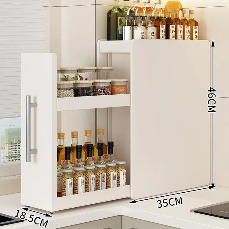 New Pull-out Multifunctional Multi-layer Storage Shelf for Seasoning Products Kitchen Narrow Table Supplies Storage Rack