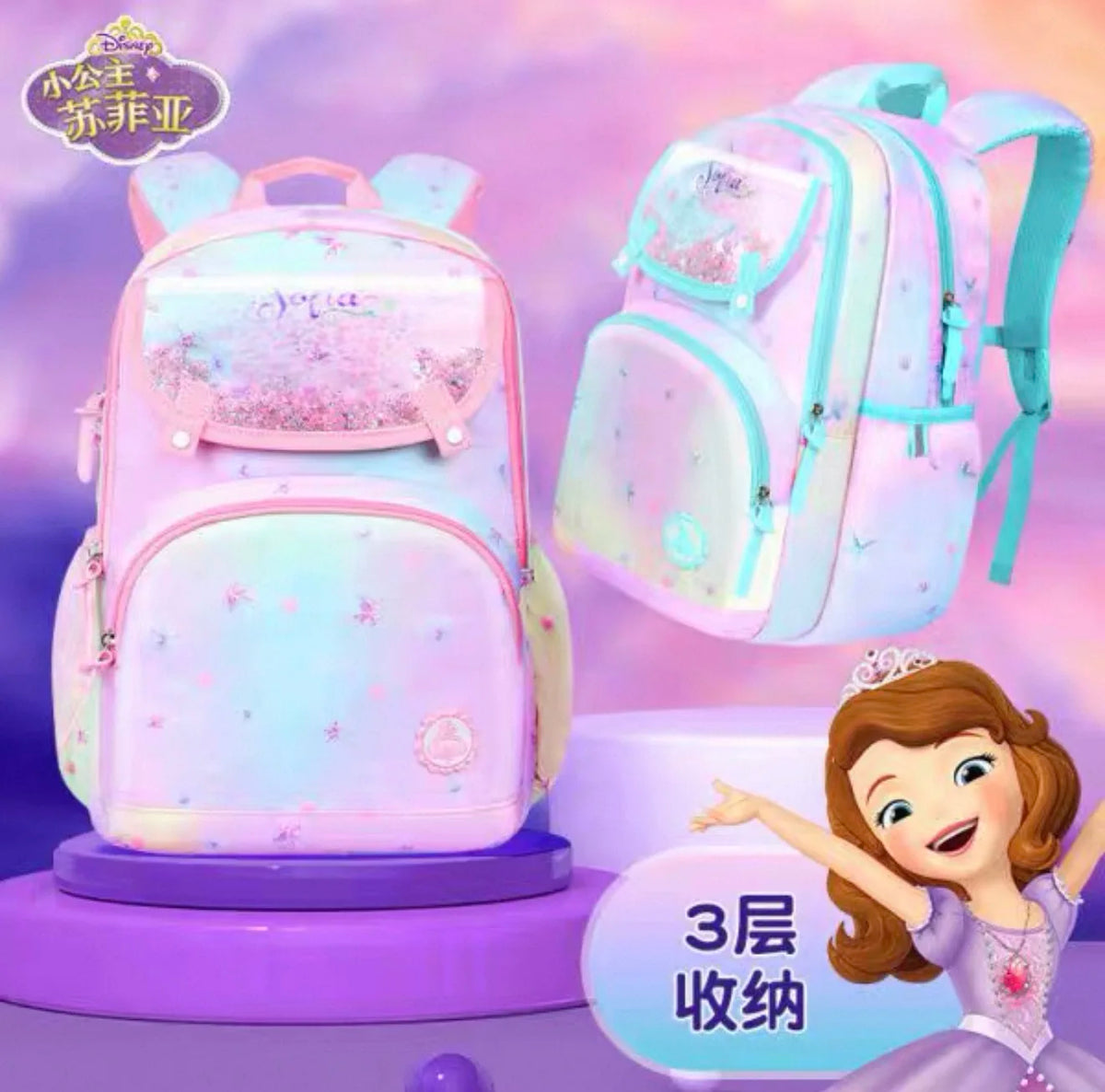 New Cartoon  Princess Backpack