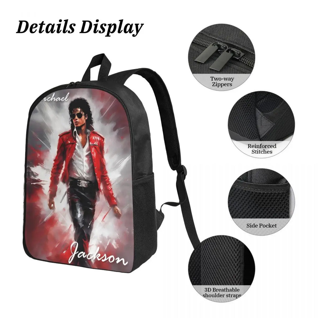 MJ 3pecs/set Backpack for Student High School Daypack Lunch bag Pencil Case