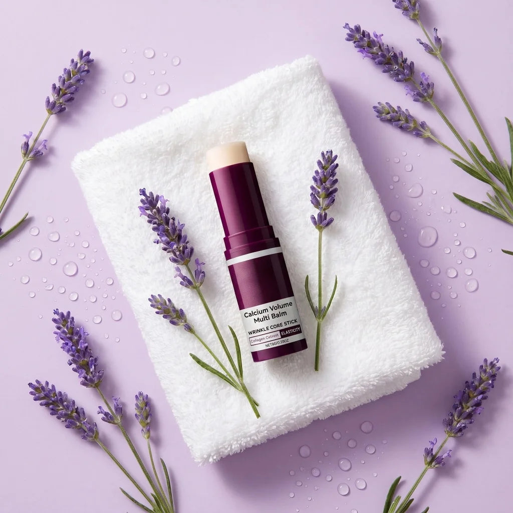 Multi‑Balm Calcium Volume Stick Collagen Extract Deep Hydrating for Fuller Supple Radiant Portable Solid Facial Skin Care Balm