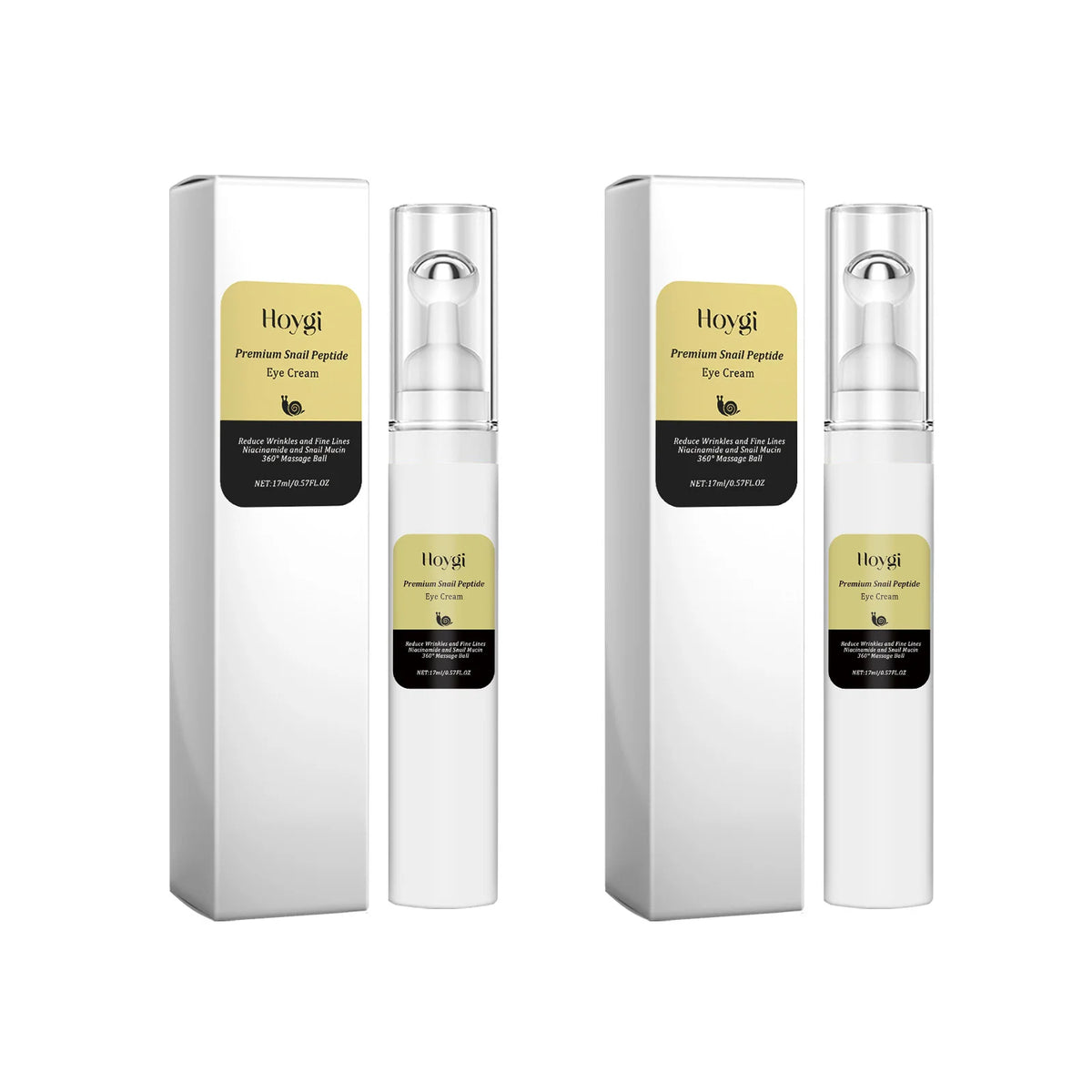 Snail Peptide Eye Cream Remove Eye Bag Anti-Puffiness Fade Dark Circle Firming Skin Roller Massage Nourishing Care Eye Cream