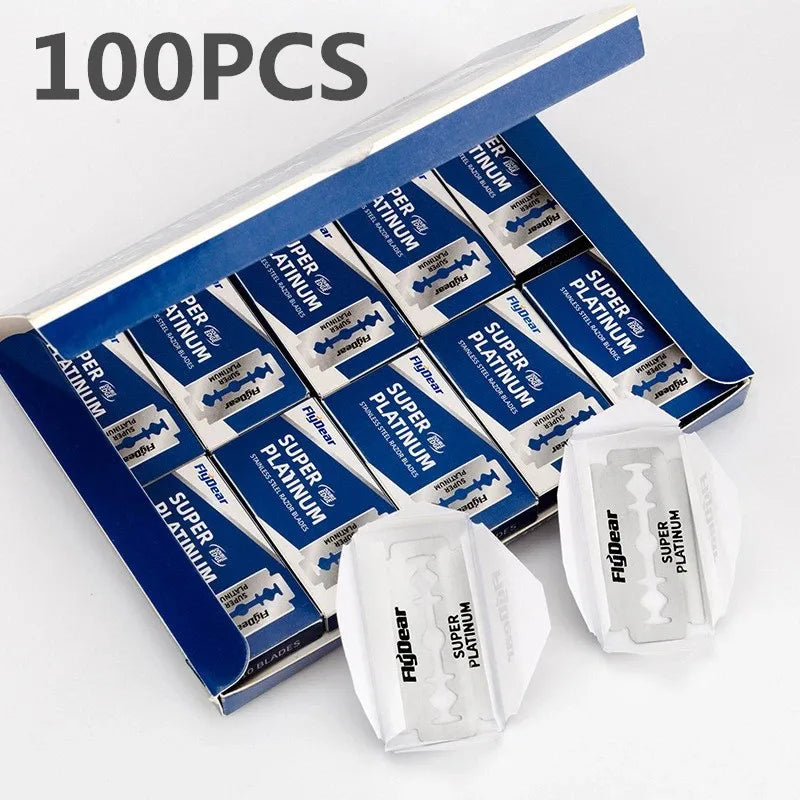30/50/100pcs Men's Razor Double Edge Razor Blades Shaving Manual Safety Shaving Blades Shaving Tool