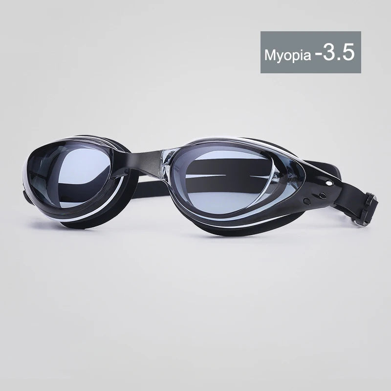 Plating Myopia Swim Goggles Men Women Professional Swimming Pool Water Sports Waterproof Glasses Anit Fog UV Shield Eyewear New