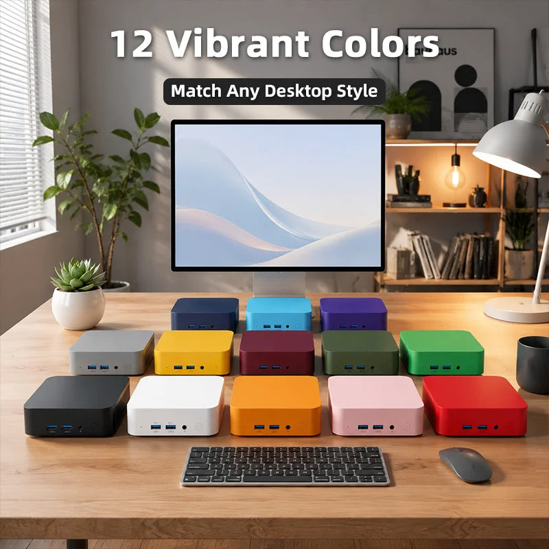 Intel Core i9-10980HK Mini PC Win11 16GB DDR4 2TB NVMe SSD WiFi6 BT5.2 4K HDMI Compact Gaming Office Streaming Workstation