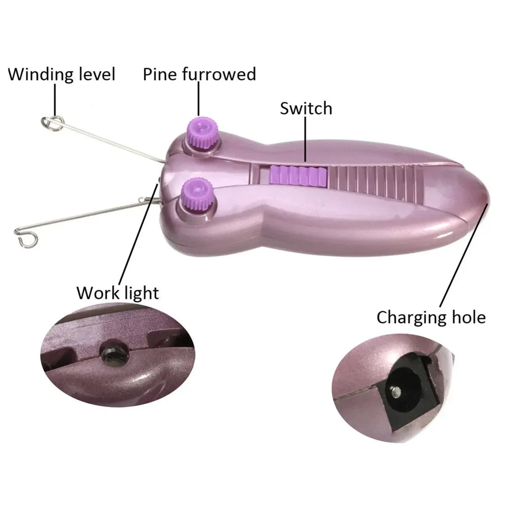 New Hair Remover Professional Electric Female Body Facial Hair Remover Cotton Thread Epilator Razor Lady Beauty Care Machine