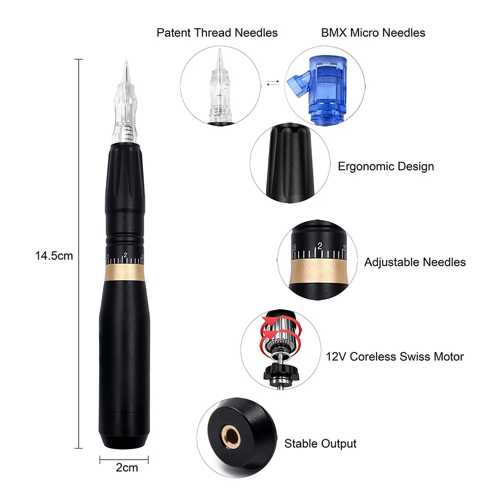 Biomaser Permanent Makeup Machine Pen Beauty Art Tattoo Machine Gun Shading Fog Eyebrow Tattoo Supply
