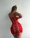 Sexy Lingerie Set Women Erotic Bra Set Nightdress Sexy Lace Sleepwear Solid Slim Soft Dresses V Neck Full Slip Sleepwear & Dress