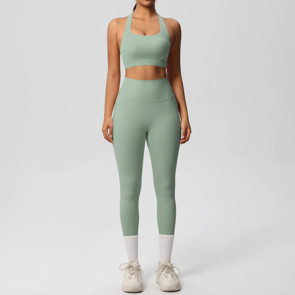 Yoga Suit Sports Set Womens Sportswear Sports Women's Yoga Bra Tummy Control Slimming Booty Leggings Women's Tracksuit