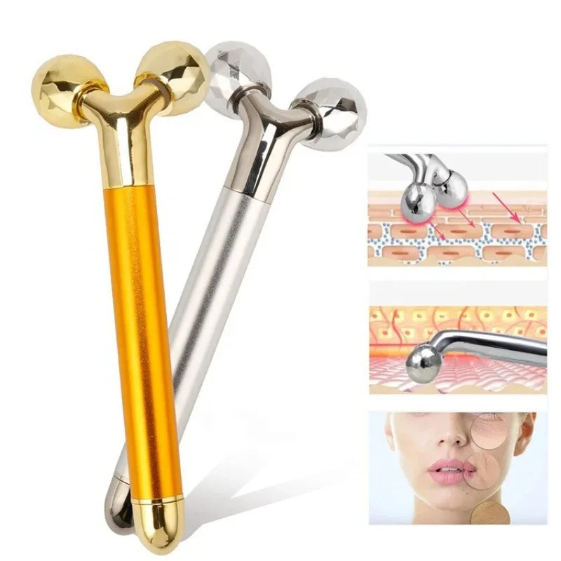 Electric Roller Beauty Bar Vibrating Facial Roller Massager Face Lifting Anti-Wrinkle Skin Care Roller/ Face Slimming Tool