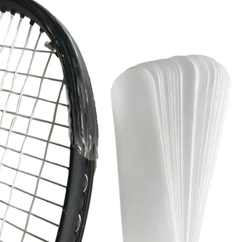 Transparent Tennis Racket Paddle Head Protection Tape Reduce Friction Sticker TPU Protection Tape Sports Parts