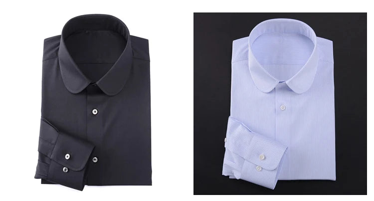 custom men's shirt Eton collar slim-fit business gentleman suit mens formal shirts