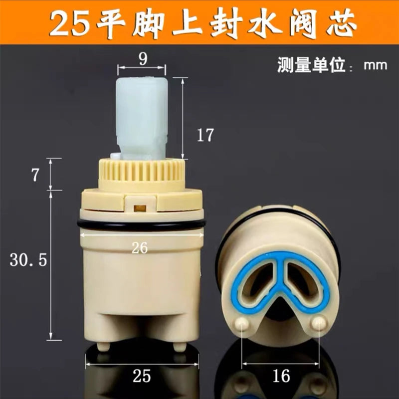 25mm/35mm/40mm Moen Replacement Ceramic Spool Water Mixer Tap Faucet Cartridge Kitchen Bathroom Faucet Replace Part