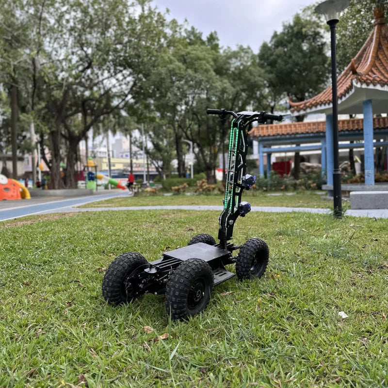 Unisex 4x4 40AH Tilt Electric Scooter All Terrain Off-Road Golf Cart Adult Four Wheel Belt Optional Rear Trailer