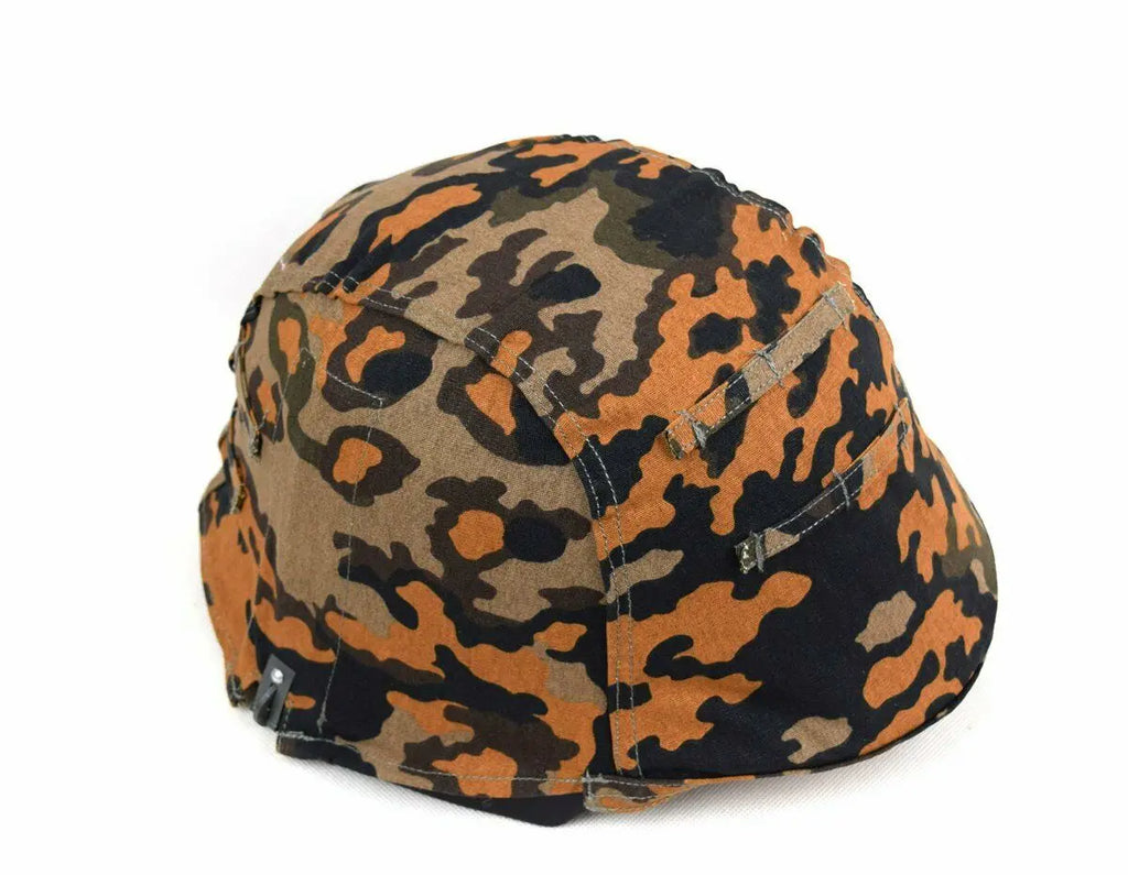 WWII German ELITE M35 Reversible Helmet Cover Spring And Fall Oak Camo MILITARY War Reenactments