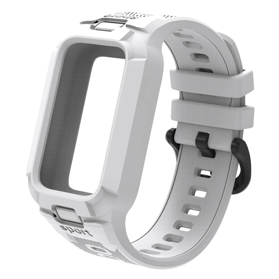 Case+Silicone Strap For Xiaomi Smart Mi Band 9 8 Active Accessories Sports Integrated Bracelet Correa+Cover For Redmi Band 3 2