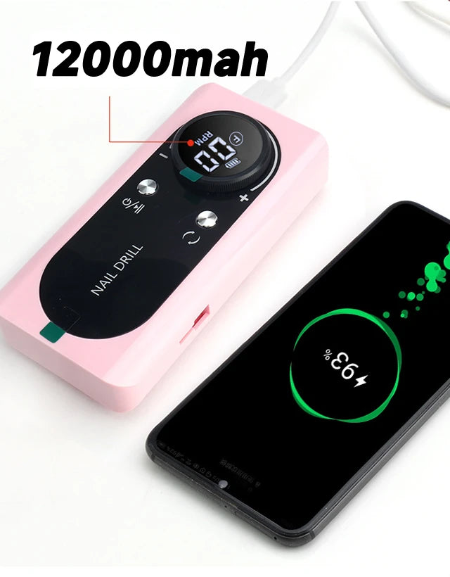 Professional Nail Drill Set Manicure Cutter Nail Equipment Nail Supplies Home Use Electric  Nail Drill Machine Nail Grinder