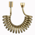 New 1.5/2/3/5M Gold Spring Flexible Retractable Hose For Shower Head Toilet Bidet Shower Water Pipe Water Plumbing Toilet Hose