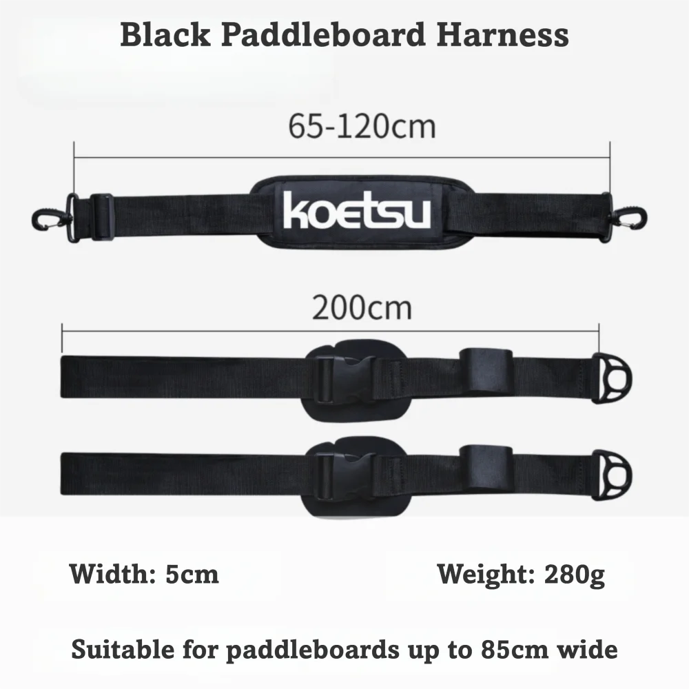 Portable SUP Carrying Strap Nylon Shoulder Sling Design Paddle Board Carrier Adjustable Length Durable Surf Paddle Board Carrier