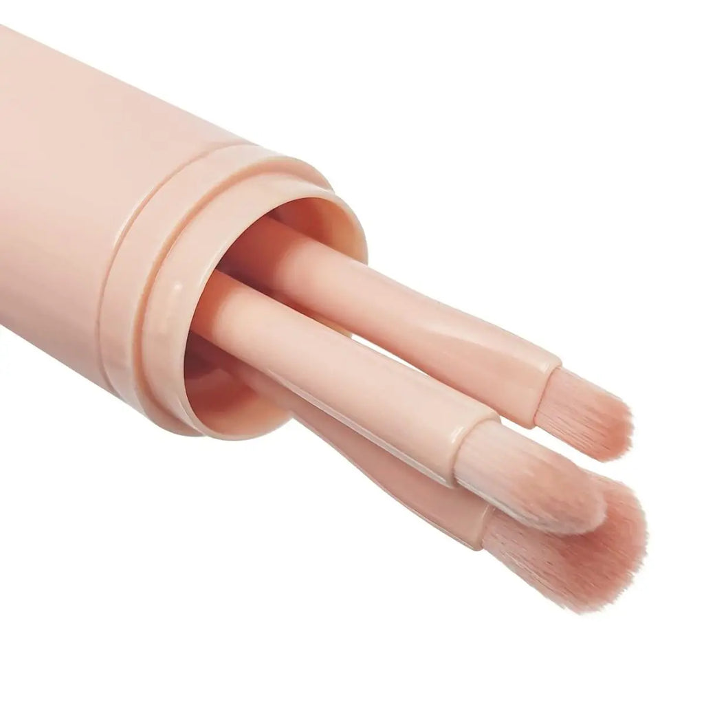 Travel Makeup Brushes Set: 4 in 1 Mini Cute Makeup Brush Retractable Foundation Blending Powder Eye Shadow Brush