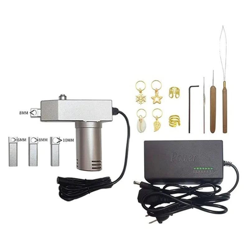 Portable Dreadlock Machine Automatic Braiding Machine DIY Hair Styling Dreadlocks Braiding Electric Dreadlocks Maker